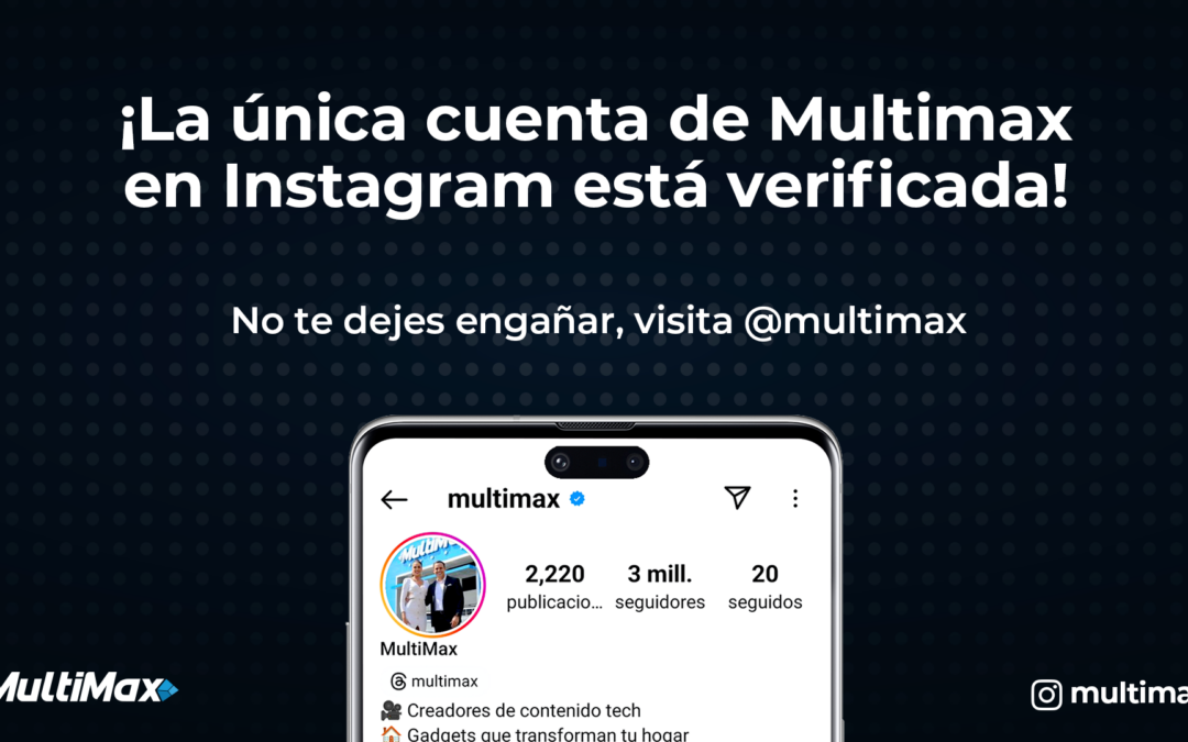 Multimax verificado en Instagram